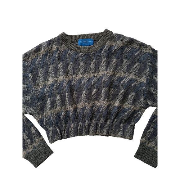 Vintage reworked cropped knit sweater - size medium - Picture 1 of 6